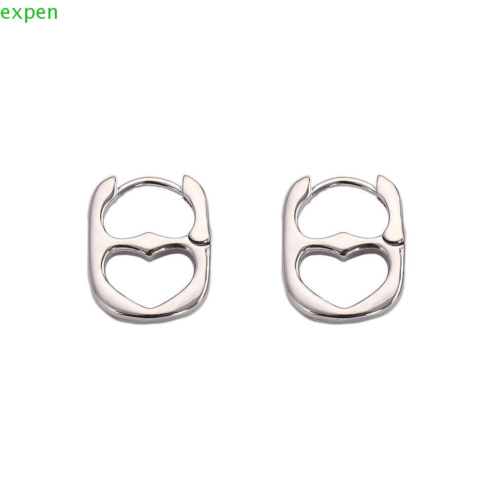 Khuyên Tai Hình Mũi Heo / Trái Tim Khoét Lỗ Thời Trang Cho Nữ