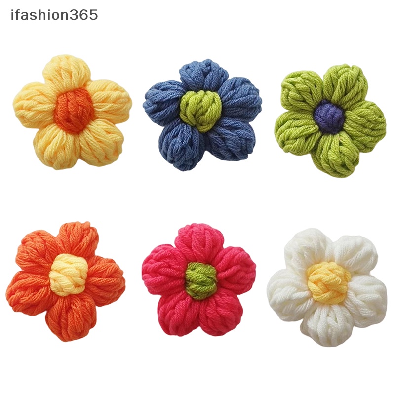 Trâm Cài Áo Hình Hoa Bằng Vải Dệt Kim Thủ Công Thời Trang Cho Nữ ifashion365