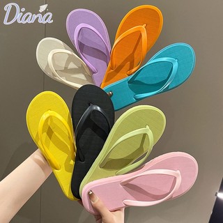 Dép Xỏ Ngón Đế Bằng Chống Trượt Thiết Kế Đơn Giản Thoải Mái Thời Trang Đi Biển Cho Nữ