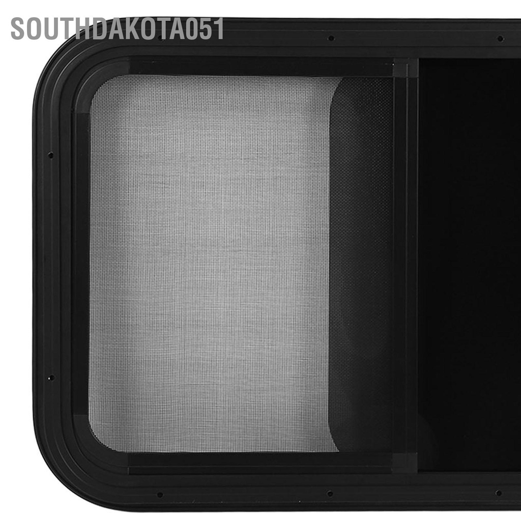 Southdakota051 25 59x16 54in RV Windows Hợp kim nhôm Cửa sổ trượt tròn chống tia cực tím thấm nước có cửa côn trùng