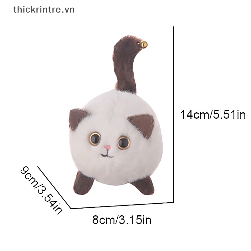 1 Móc Khóa Hình Mèo Nhồi Bông Đáng Yêu