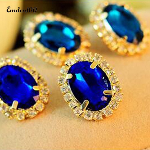 Đôi Khuyên Tai Đính Đá Thời Trang Cho Nữ