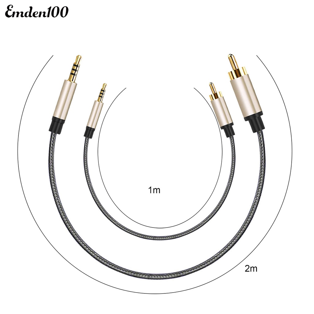 Dây Cáp Âm Thanh 1 / 2m RCA Sang AUX 3.5mm Cho Xiao-mi 1 / 2 TV