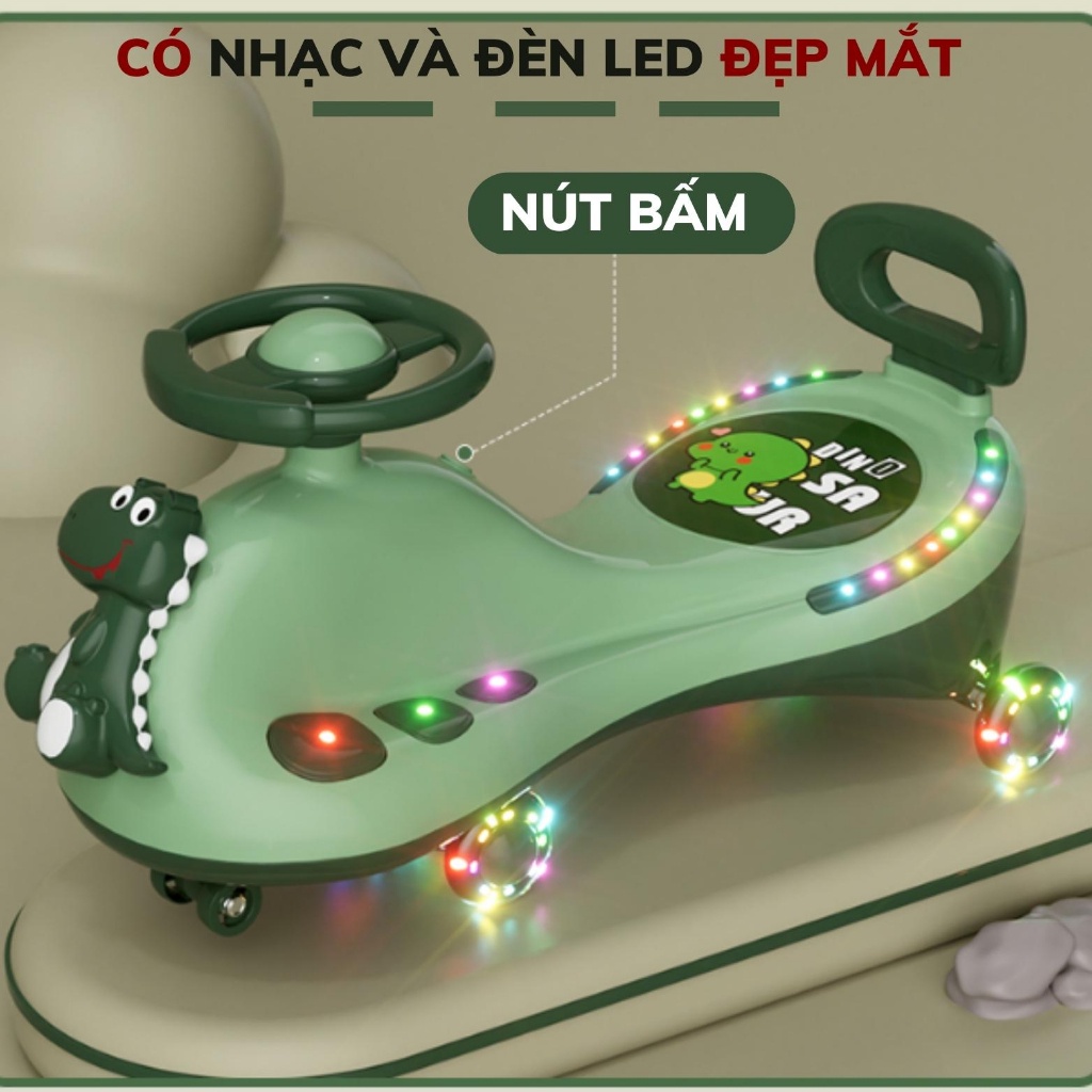 Xe lắc cho bé, xe lắc khủng long,  Xe lắc cho bé có nhạc , xe chòi cho bé có đèn nhạc cao cấp