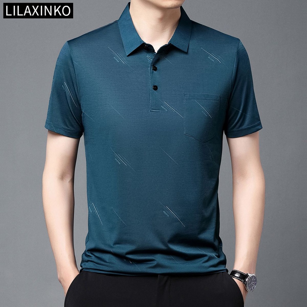Áo Thun Polo Tay Ngắn Kẻ Sọc 6 Màu Thời Trang Dành Cho Nam