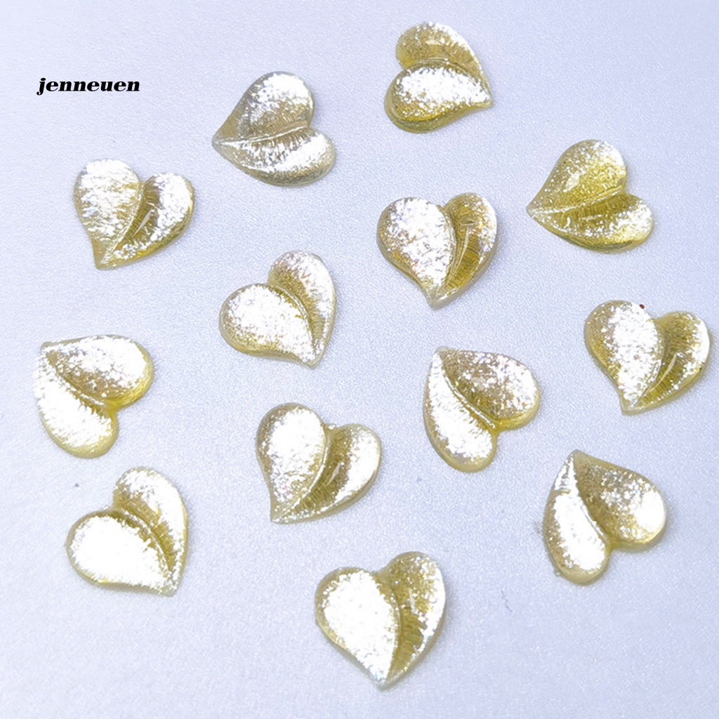 Set 50 Phụ Kiện Trang Trí Móng Tay Mini Hình Ngôi Sao / Trái Tim / Trái Tim Tinh Tế Cho Nữ Charms