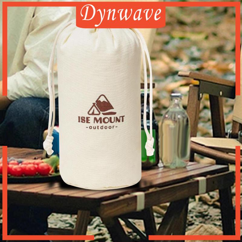 Túi Canvas Dây Rút 9cmx21cm Đựng Ly Nước Tiện Dụng Khi Đi Cắm Trại