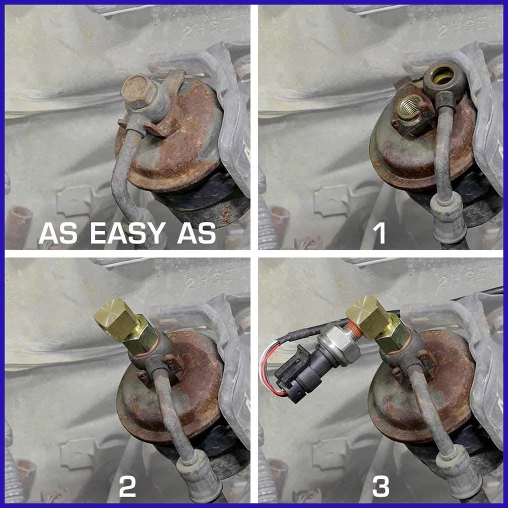 Đầu Nối Chuyển Đổi Áp Suất Nhiên Liệu Cho M12 X 1.25 Sang 1 / 8-27 robpvn