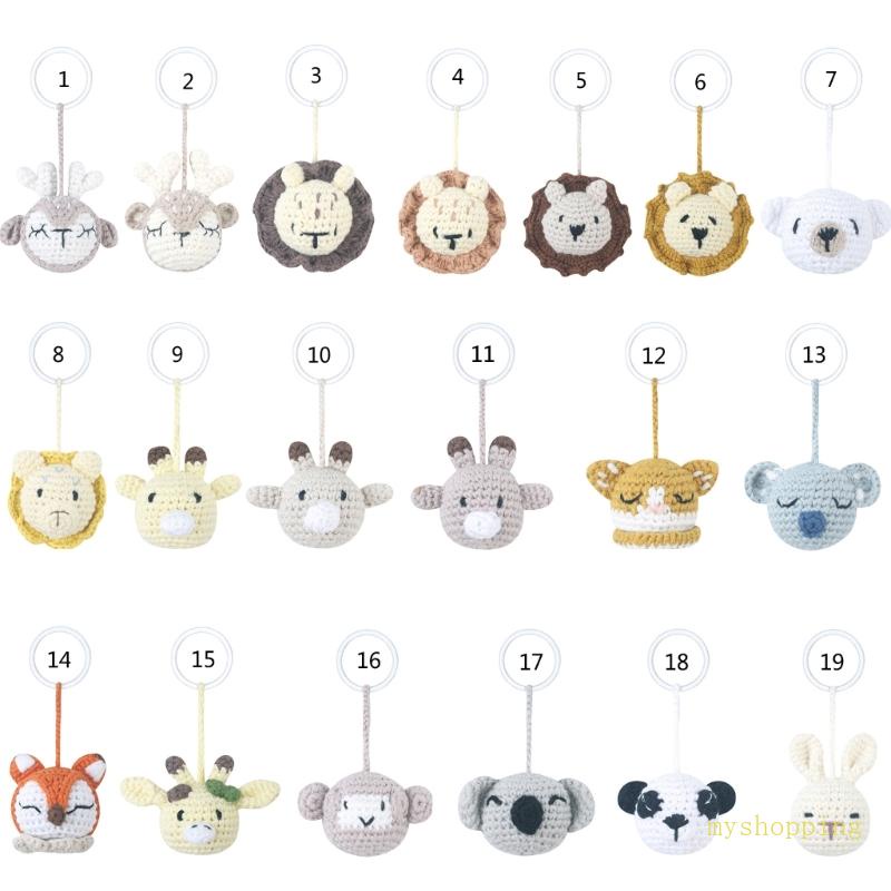 Móc Khóa Hình Chú Chó Bằng Cotton Đan Len DIY Dễ Thương