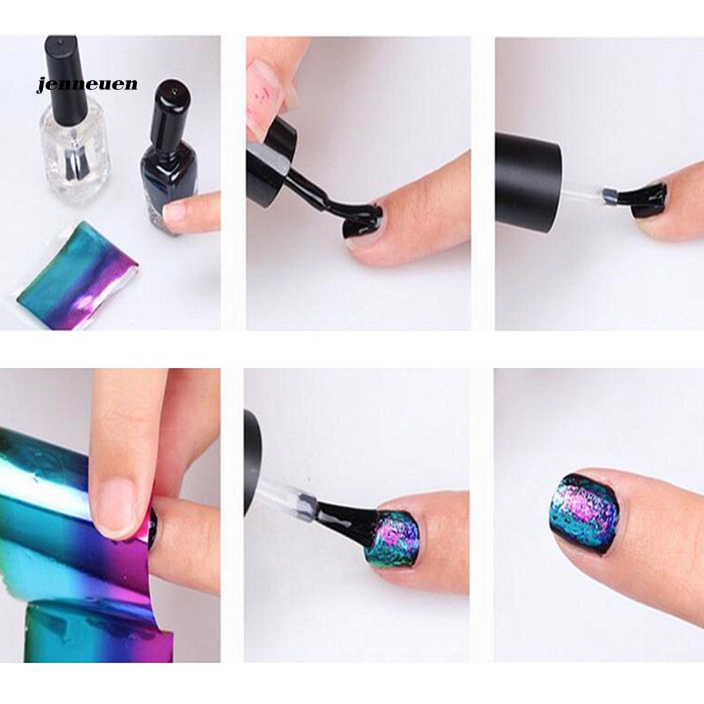 Bộ 20 Miếng Dán Lá Nhôm Trang Trí Móng Tay Nghệ Thuật DIY