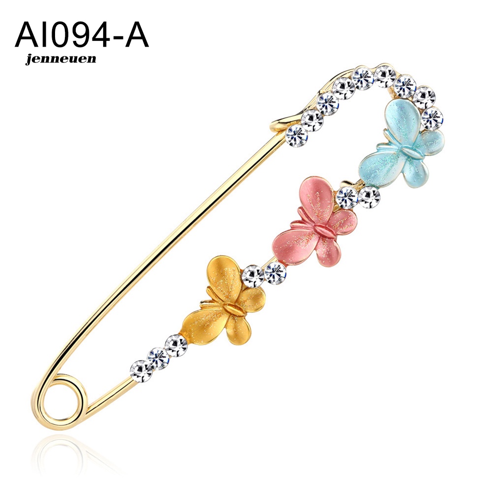 Ghim Cài Áo Hình Bướm Đính Đá Nhiều Màu Sắc Cho Nữ