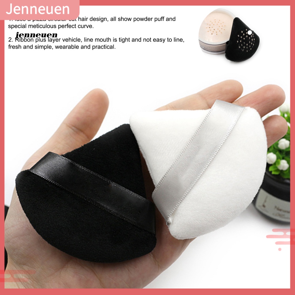 Mút Trang Điểm Hình Tam Giác Mềm Mại Màu Trắng Đen Có Thể Tái Sử Dụng