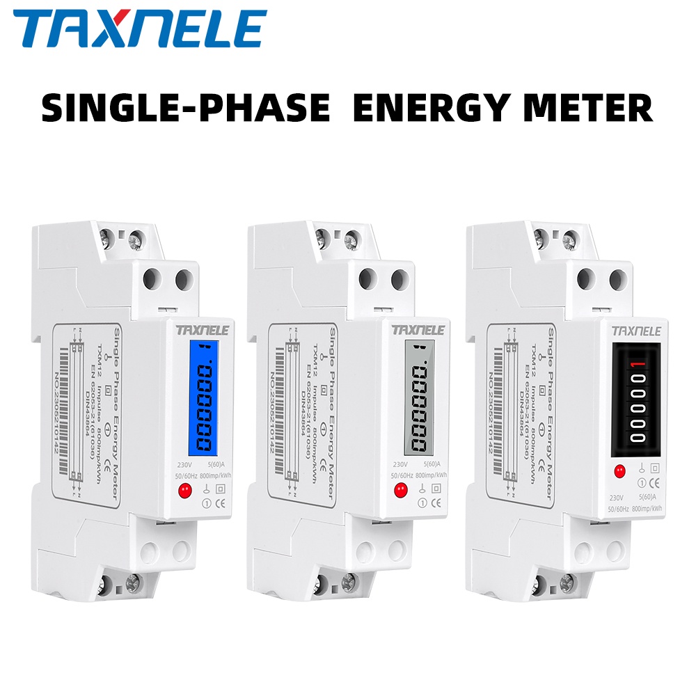 1p Tương Lai Kỹ Thuật Số kWh AC 230V 50Hz 60Hz 60A