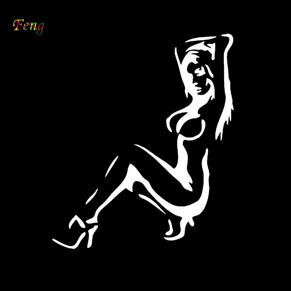 Sticker Tự Dính Hình Cô Gái Gợi Cảm Thời Trang Trang Trí Cửa Sổ Xe Hơi Xe Tải