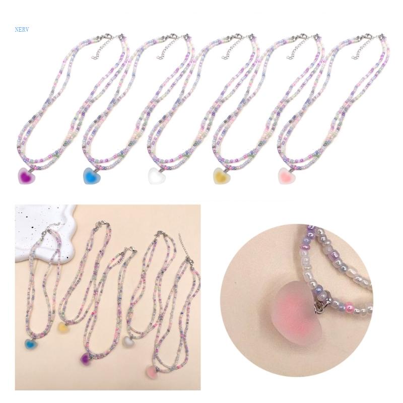 Vòng cổ Hai Lớp Phong Cách Hawaii Thời Trang Đi Biển Cho Nữ