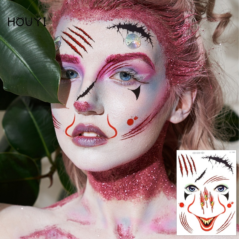 Hình Xăm Dán Tạm Thời Chống Nước Hình Mạng Nhện Kinh Dị