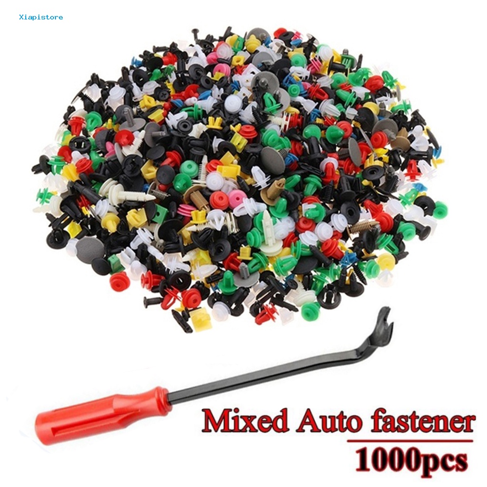 Set 1000 Đinh Tán Nhựa Phụ Tùng Cho Xe Ô Tô Kèm Chìa Vít