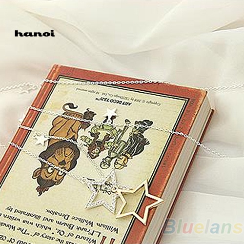 Vòng cổ Dài Mặt Ngôi Sao Đính Đá Thời Trang Cho Nữ