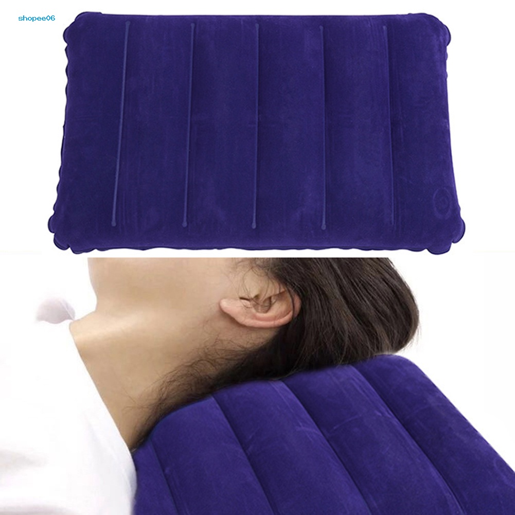 Gối Cổ Bơm Hơi Mềm Mại Tiện Dụng Mang Theo Du Lịch / Cắm Trại