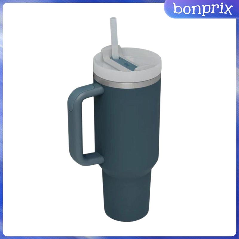 Cốc Uống Nước Nóng Lạnh 40oz Bằng Inox Có Tay Cầm Và Nắp Đậy Chống Rò Rỉ
