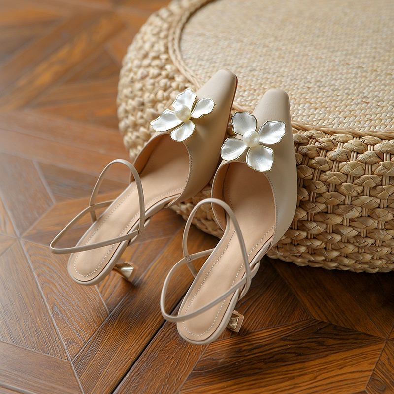 ZTAIXIELUA Sandal Cao Gót Mũi Nhọn Thiết Kế Mới Xinh Xắn Thời Trang Dành Cho Nữ