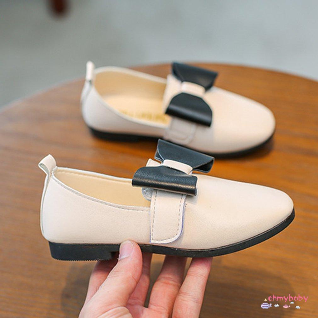 Fashion Bowknot Round Wide Toe Casual Nude Shoes Autumn Princess Dress Shoes