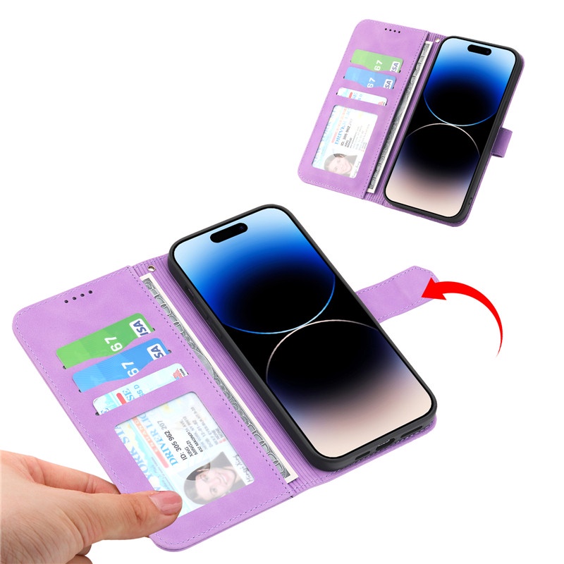 Ốp Điện Thoại Da Kèm Ví Cho OPPO Reno10 5G OPPO A1x A58X A78 5G Realme 11 Pro + Reno 10 Pro + 5G