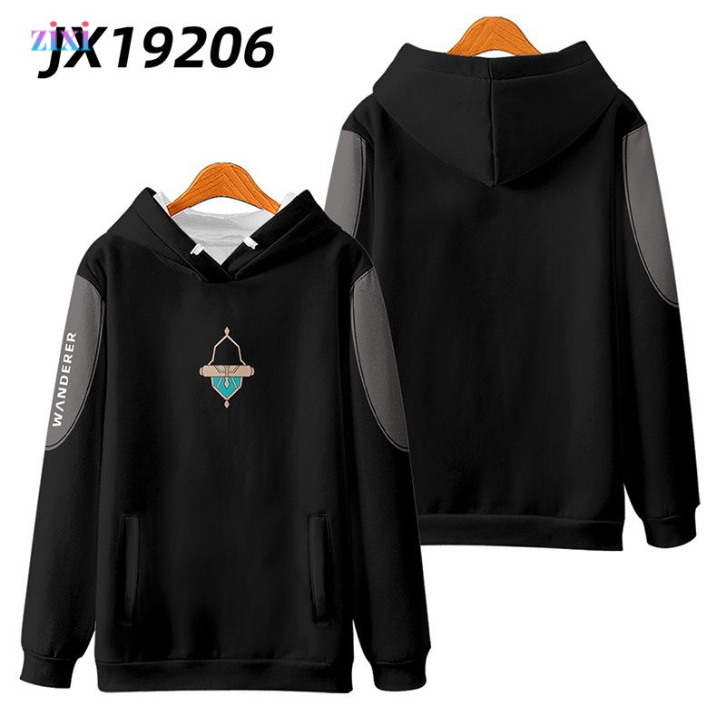 Áo Khoác Sweater In Hoạt Hình Yuanshen Stray Soldier Thời Trang Xuân Thu Cho Nam Và Nữ