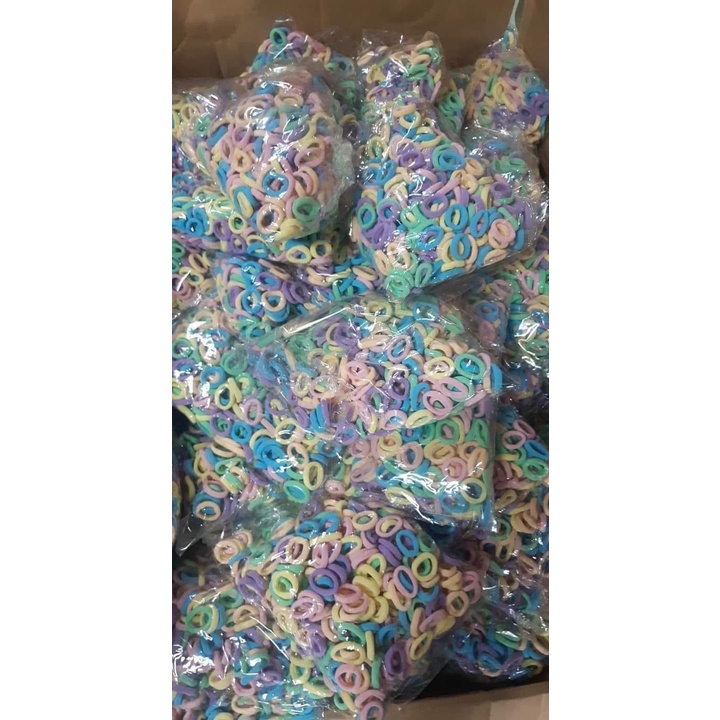 DÂY CHUN BUỘC TÓC BỊCH 500 CHIẾC MIX MÀU