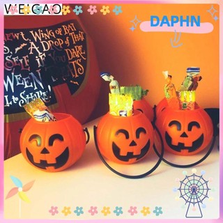 Daphne Hộp Đựng Kẹo Bằng Nhựa Hình Bí Ngô Dùng Trang Trí Halloween