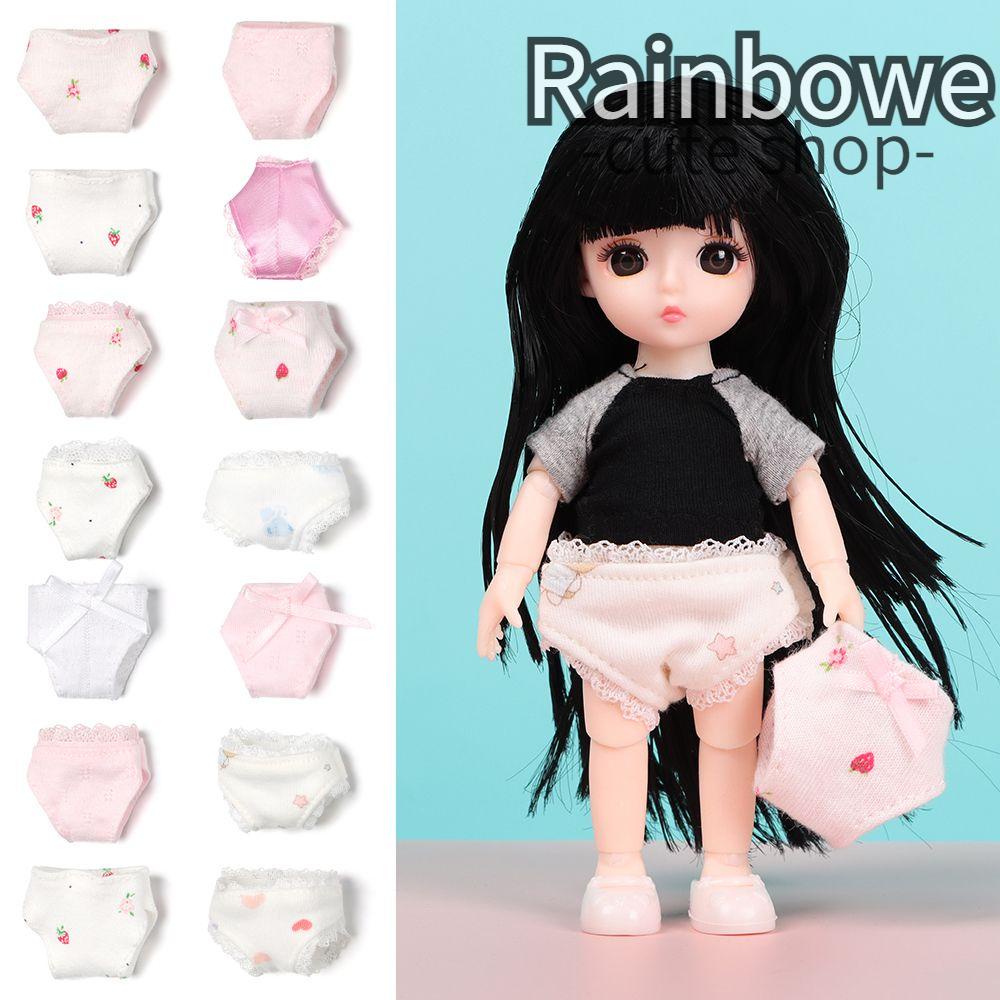 Phụ Kiện Quần Lót Cho Búp Bê BJD OB11 Chất Liệu Cotton Màu Cầu Vồng Mới