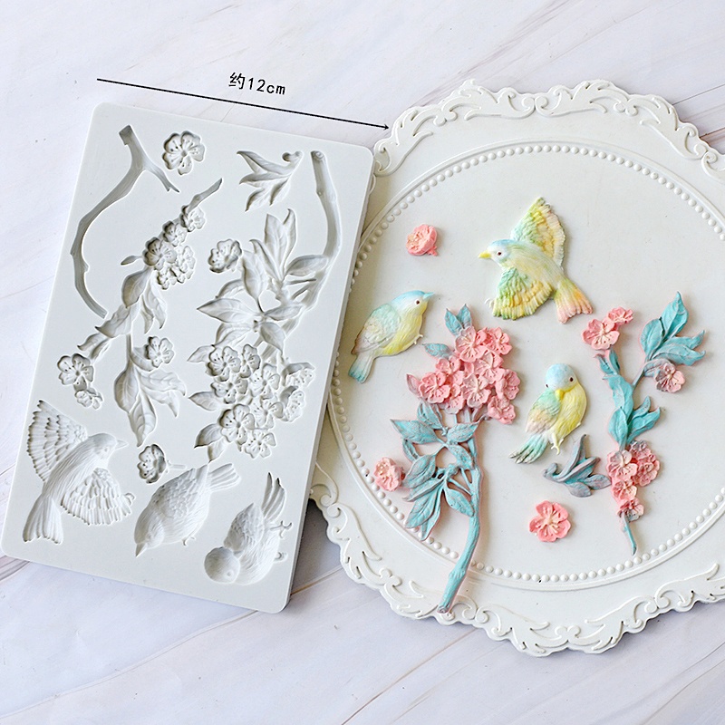 Khuôn Silicone Tạo Hình Làm Bánh Kẹo Hình Bông Hoa