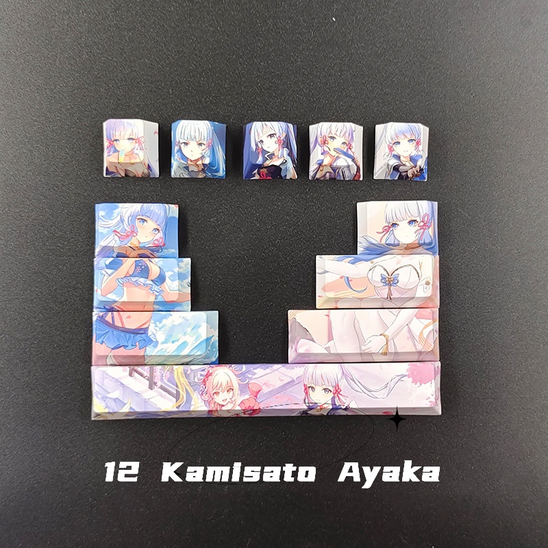 Bộ 12 Nút Bàn Phím PBT Họa Tiết Anime Độc Đáo