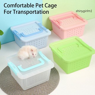 Lồng Vận Chuyển Chuột Hamster Có Tay Cầm Thoáng Khí Thoải Mái