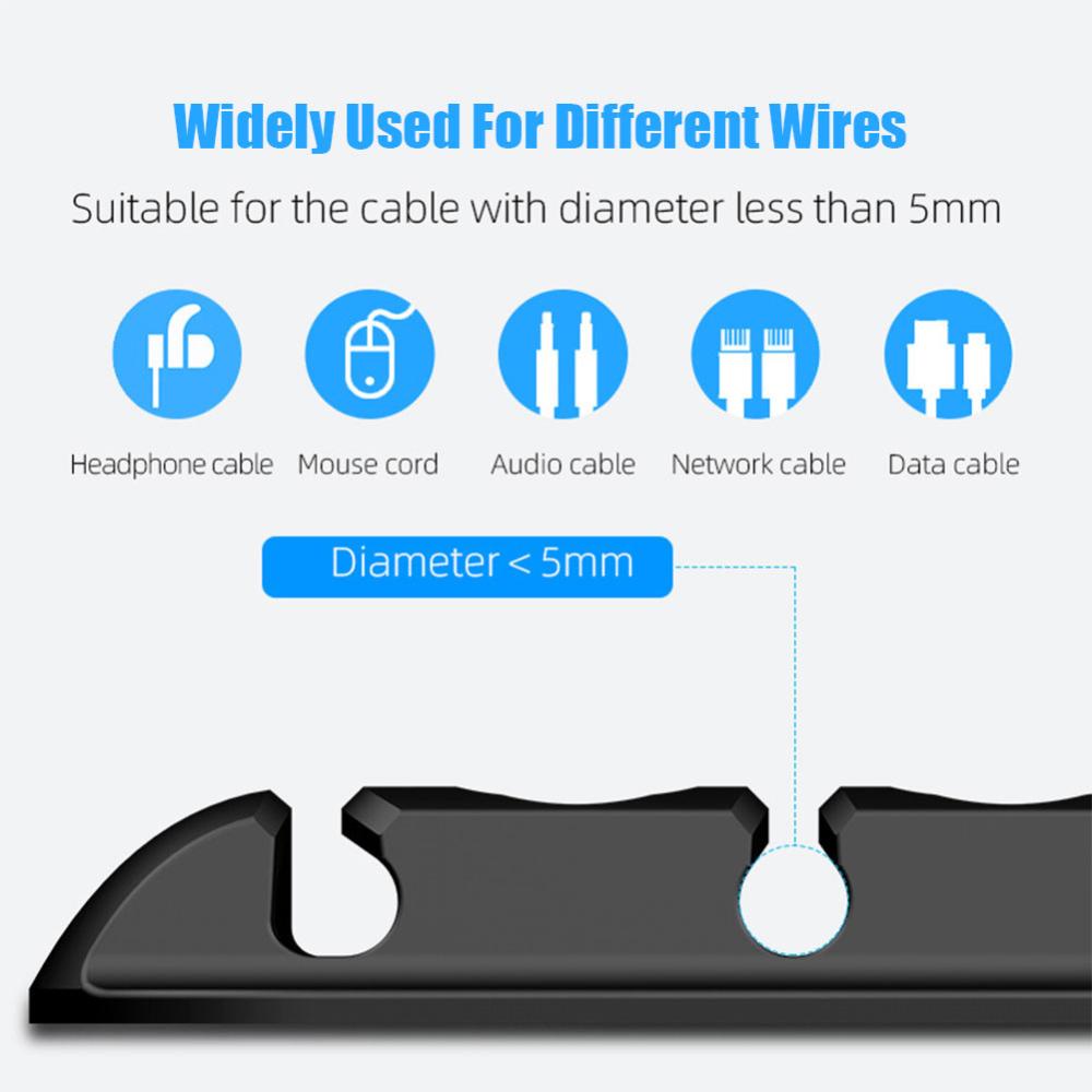 Hộp Đựng Dây Cáp / Tai Nghe / Chuột Từ Tính Bằng Silicon Gọn Gàng Tiện Dụng Cho A5T1