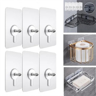 Móc dán tường bằng pvc tự dính không đục lỗ / móc cố định không để lại dấu vết cho nhà bếp / phòng tắm