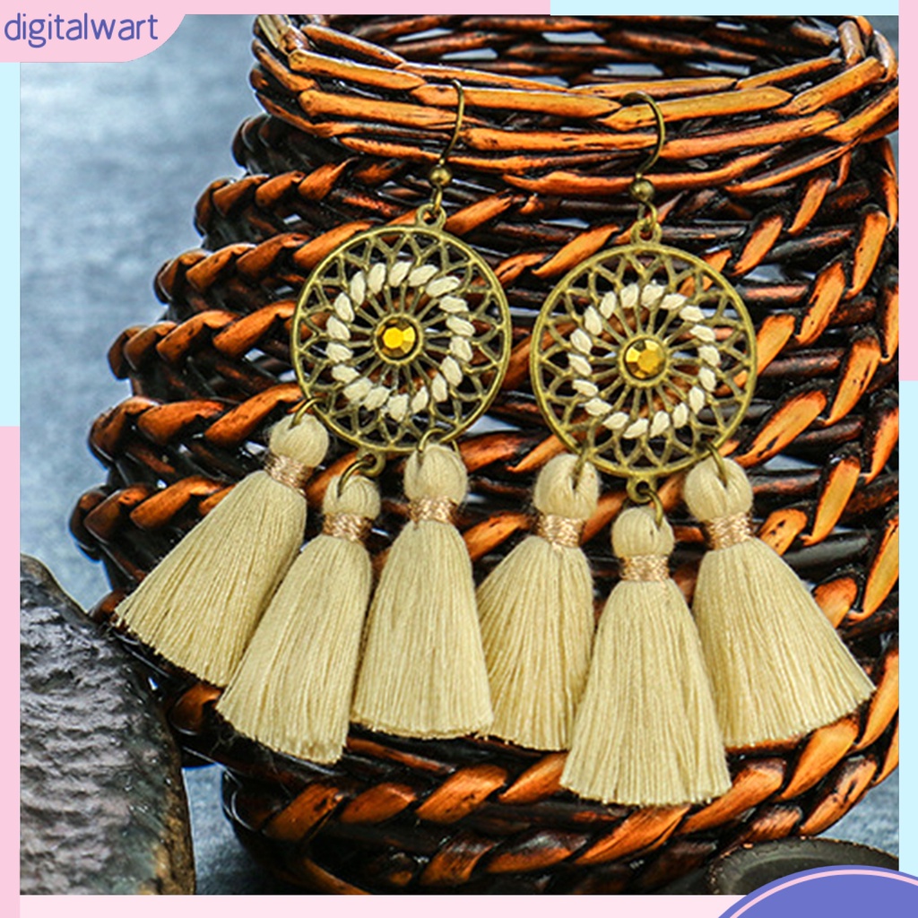 1 Đôi Bông Tai Dáng Dài Phong Cách Bohemian Thời Trang Cho Nữ