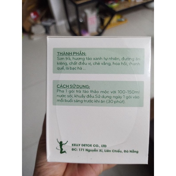 Trà táo xanh giảm cân Kelly chính hãng