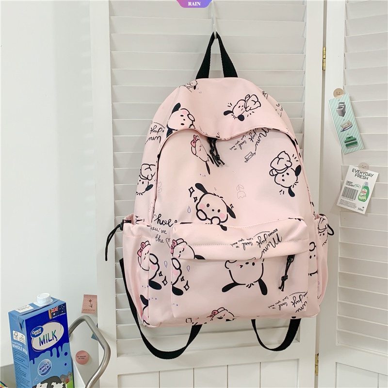 Ba Lô Vải Oxford Sức Chứa Lớn In Hình Sanrio Pochacco Hoạt Hình Mẫu Mới 2023 Cho Nữ Sinh Trung Học