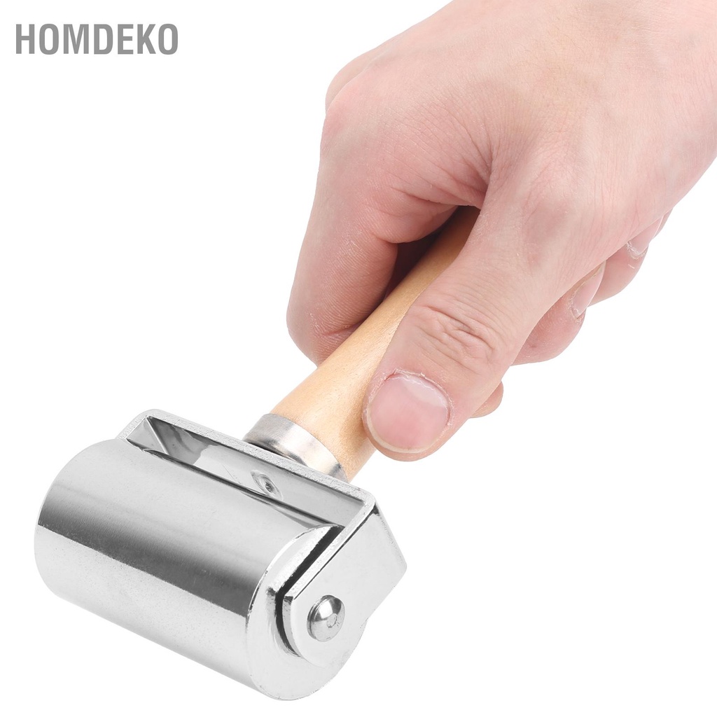 Con lăn kim loại tay cầm gỗ độ dài 25, 60, 100mm Homdeko J.