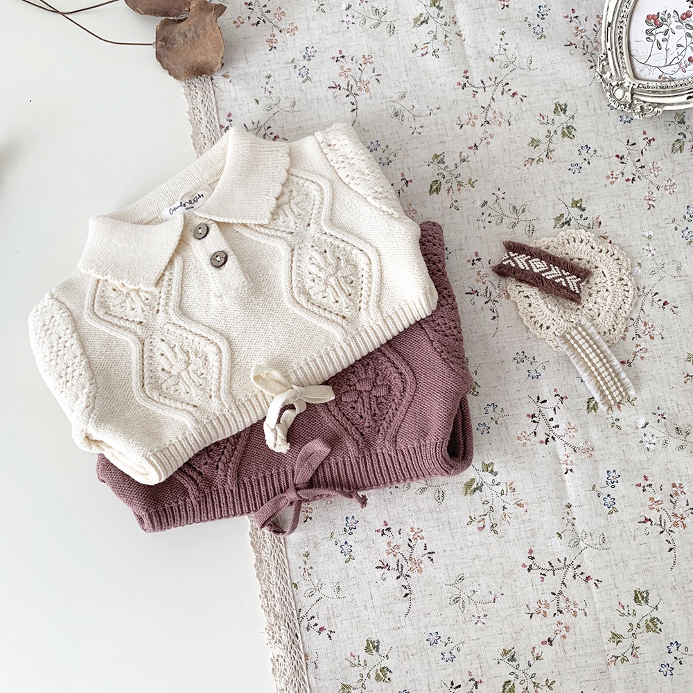 Bộ Áo Liền Quần Tam Giác Tay Dài Thời Trang Thu Đông Cho Bé