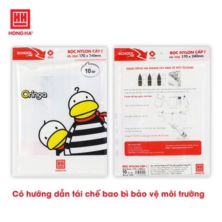 Bọc vở nilon cấp I Hồng Hà tập 10 chiếc
