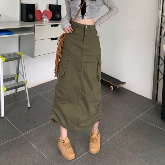 MUSHIHUI  váy Chân váy thời trang váy nữ hàng cao cấp tính cách Mẫu ngắn 2023 NEW 072878 Cái mới Comfortable ins Beautiful SO220281 36Z230909