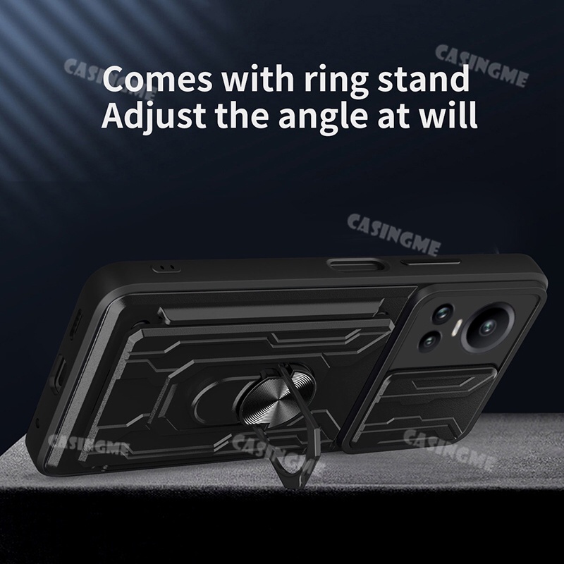 Ốp Điện Thoại Dạng Giáp Chống Sốc Có Vòng Đỡ Nam Châm Cho Oppo Reno 10 5G 2023 Reno 10 Reno10 Pro Reno10Pro 5G