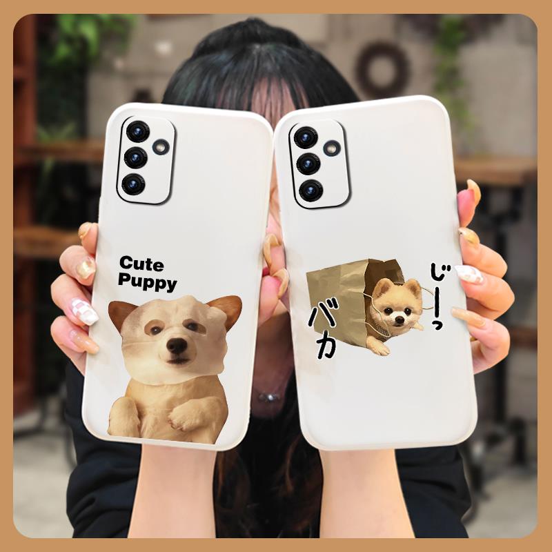 Solid color Cartoon Phone Case For Samsung Galaxy A82 5G/Quantum2/SM-A826S Liquid silicone shell Lens bump protection