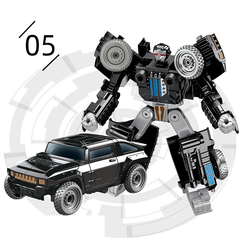 Mô Hình Đồ Chơi Xe Hơi Biến Hình Rô Bốt 5 Trong 1 Bằng Hợp Kim Cho Bé