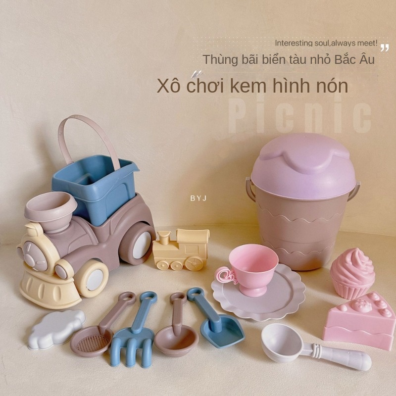 Bộ Đồ Chơi Xúc Cát Bãi Biển Vui Nhộn Cho Bé