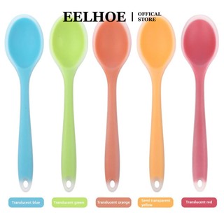 Eelhoe Muỗng Silicone Cao Cấp Trộn Canh Múc Hộ Gia Đình Thìa Trộn Nhà Bếp Dụng Cụ Nấu Ăn Đồ Dùng Nhà Bếp Co Giãn Mềm Mại