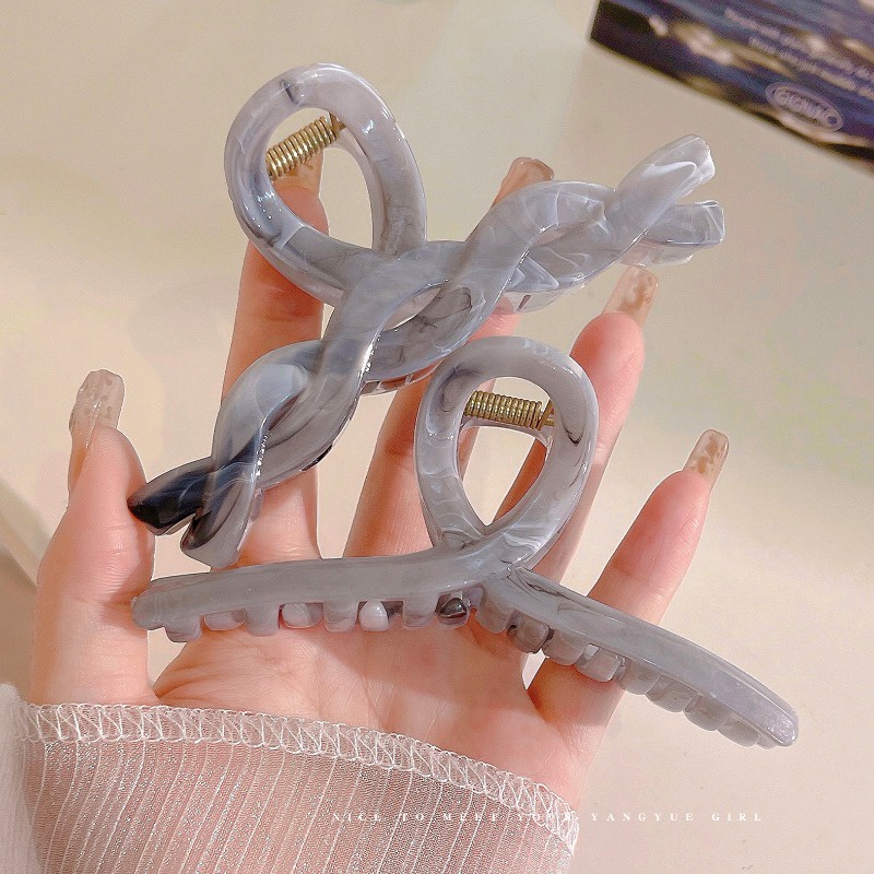 Kẹp Tóc Hình Cá Mập Bằng acrylic Đơn Giản Thời Trang