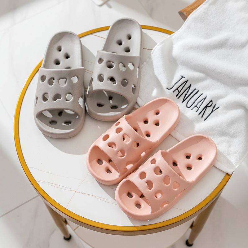 Dép EVA Nữ Mùa Hè Nhà Trong Nhà Phòng Tắm Chống Trơn Trượt Tắm Đế Mềm Mặc Dễ Thương Nam Nữ Nhà Dép Và Cặp Đôi